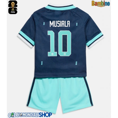 Maglie da calcio Germania Jamal Musiala #10 Seconda Maglia Bambino Mondiali 2026  Manica Corta + Pantaloni corti)